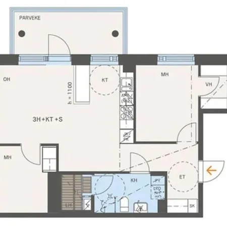 Modern Two Bedroom Near Helsinki Airport Apartman